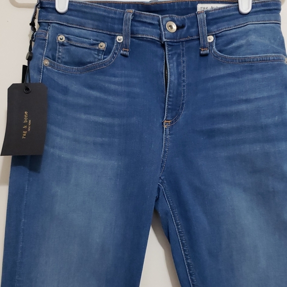 Rag & Bone Raw Hem Ankle Skinny Jeans - Picture 2 of 8